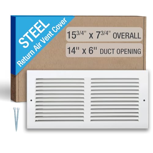 Hoovate Return Air Grille HVAC Vent Cover for 14 x 6 Inch Duct Opening
