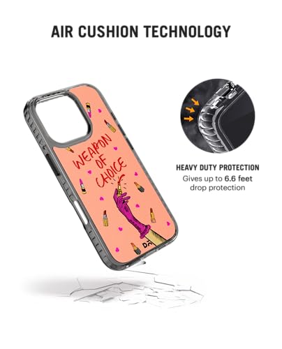 Image of DailyObjects Weapon of Choice Stride 2.0 Magnetic Case Cover Compatible with iPhone 16 Pro Max | Wireless Charging Slim Back Cover | 2 Layer Edge Protection & Shockproof