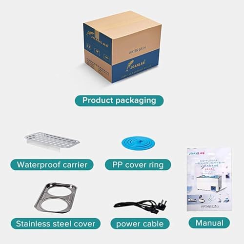 Stainless Steel Digital Thermostatic Water Bath Heater, Lab Water Bath with 4/6 Hole Design, Adjustable Temperature Control, Ideal for Scientific Research and Experiments