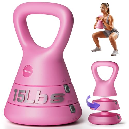Glaucus 3-in-1 Adjustable Kettlebell (5-15 lbs)