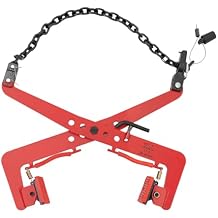 Lifting Clamp, 350KG/771.6 lbs Pallet Puller Clamp Industrial Vertical Plate Lifting Clamp Steel Heavy Duty Lifting Pliers Chain-Type Clamp for Lifting Timber, Boards, Wooden Pallets