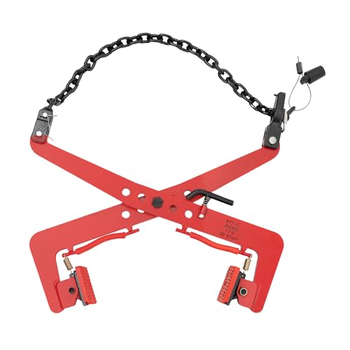 Lifting Clamp, 350KG/771.6 lbs Pallet Puller Clamp Industrial Vertical Plate Lifting Clamp Steel Heavy Duty Lifting Pliers Chain-Type Clamp for Lifting Timber, Boards, Wooden Pallets