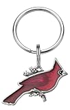 DANFORTH Red Cardinal Bird Keychain, 2” x 1 1/2", Handcrafted Pewter, Made In USA