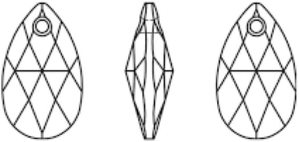 20pcs Czech Faceted Crystal Glass Pear Chandelier Pendant Drop Loose Beads Suncatcher 22mm Large April Clear Birthstone for DIY Jewelry Craft Making CCE-1 - Image 6