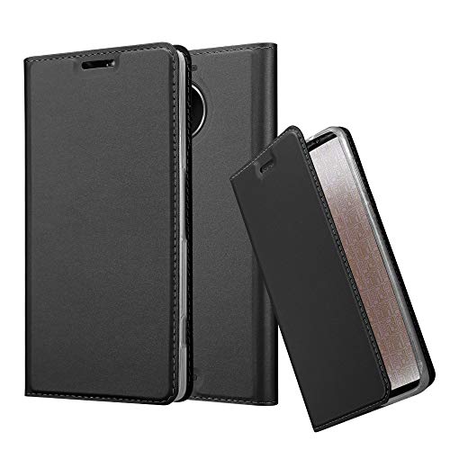 cadorabo Coque pour Nokia Lumia 950 XL en Classy Noir - Housse Protection avec Fermoire Magnétique, Stand Horizontal et Fente Carte - Portefeuille Etui Poche Folio Case Cover