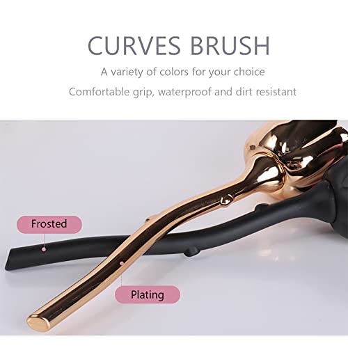 Makeup Brushes-Kabuki Foundation Brush Large Volume Powder Brushes Premium Makeup Face Brush For Liquid, Cream, Powder Blending, Buffing, Stippling Brush Brown 15*4.5CM - Thumbnail 5