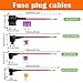 Aienxn Radar Detector Hardwire Kit, Direct Wire Wiring kit, Radar Detector Quick Connection Plug and Play Power Cord Cable,with RJ-11 Telephone Style Jack (13FT)