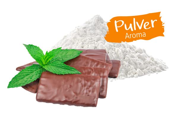 Ellis Aromen Pfefferminz Schokolade PULVER Lebensmittelaroma | Vegan und kalorienarm | für Lebensmittel und Getränke, wie zum Backen und Kochen | 10 g