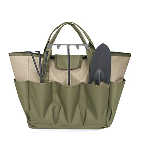 Lyirfan Bolsa de jardín,bolsa de herramientas de jardín con 9 bolsillos bolsa de almacenamiento de herramientas de jardín para guardar kits de jardinería y bolsa de almacenamiento de jardinero,II-49