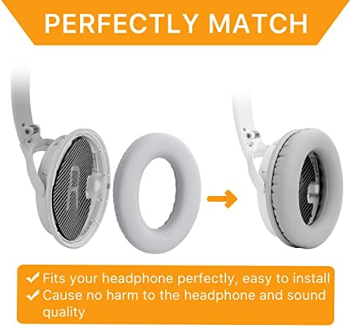 YOCOWOCO Headphones Replacement Earpads Ear Cushions for Bose QuietComfort 25soft Ear Pads Compatible with QC15 QC25 QC2 QC35/ Ae2 Ae2i Ae2w SoundTrue and SoundLink(Around-Ear)