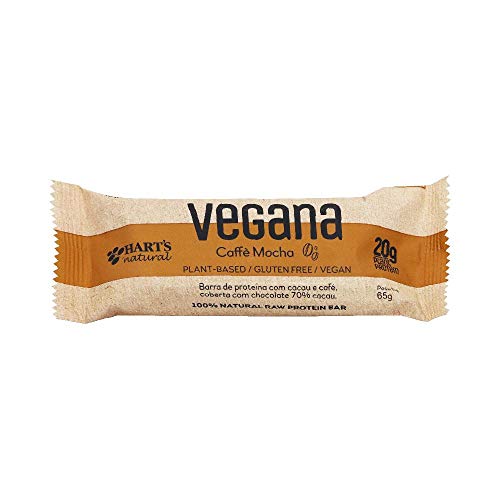 Barra de Proteína Vegana Caffè Mocha 65g - Hart's Natural - Hart's Natural
