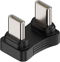 xiwai Opposite U Shape Back Angled 480Mbps USB-C Type C Male to Male Coupler Extender Power Data Adapter for Power Bank Phone Laptop