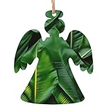 Matériau : ces décorations imprimées de feuilles de bananier sont fabriquées en buis, qui n'est pas facile à casser et peut être stocké facilement et appliqué pendant une longue période ; la corde est fabriquée en corde de chanvre fine, facile à accrocher.