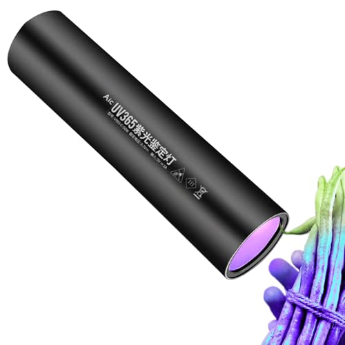 Linternas De Luz Negra De Mano - Linterna Ultravioleta Recargable, Probador LED Fluorescente Recargable, Lámpara Ultravioleta Multifuncional De 365 Nm | Práctico Probador LED Fluorescente,