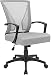 KaiMeng Mid Back Office Chair Ergonomic Computer Chair Desk Chair with Lumbar Support (Gray)