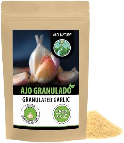 Alpi Nature Ajo Granulado 250g, Ajos Secos y Picados, Condimento ...