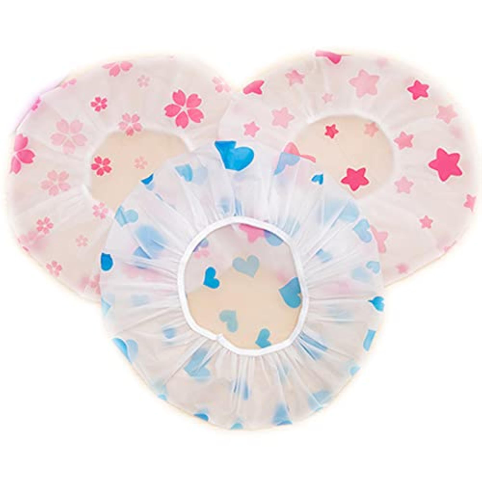 Bathroom Adjustable Head Cover Plastic Shower Caps for Girls and Men