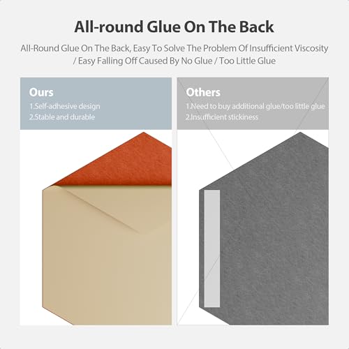 Image of 12 Pack Hexagon Acoustic Panels Self Adhesive Sound Proof Foam(Orange-Red)