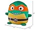Mattel Teenage Mutant Ninja Turtles: Mutant Mayhem Cuutopia Plush Toy, 10-Inch Michelangelo Kawaii-Style Soft Figure, Orange Masked Mikey Collectible