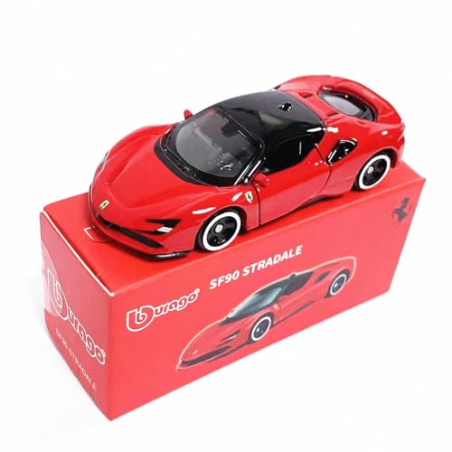 Image of Bburago 1:64 Scale Ferrari Series Model Collection Race Diecast Metal Model Car (SF9O STRADALE)