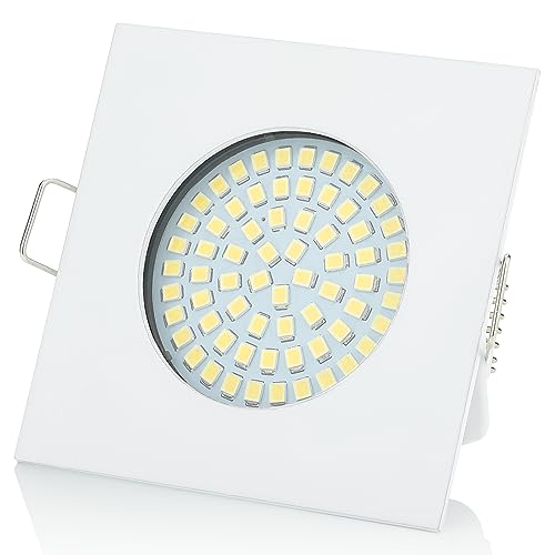 Sweet Led SW-68N Spot Encastrable LED Ultra Plat 3,5W 330lm Module LED IP20, Spots Encastrés au Plafond, Luminaire Intégré (Carré, Blanc-Chaud)