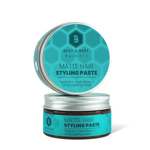 Face Facts | Bert & Bert Barbers Matte Hair Styling Paste | Texture + Definition | 100g