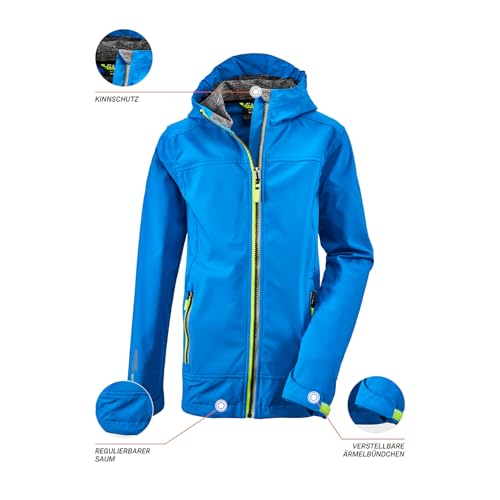 Veste softshell déperlante Killtec Adjero Jr avec capuche junior - 3