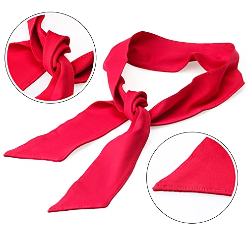 Yewong Captain Pirate Costume Accessory Set Red Head Tie Bandana Pirate Sash Eye Patch Earring Dress Up Accessories Kit - Thumbnail 3