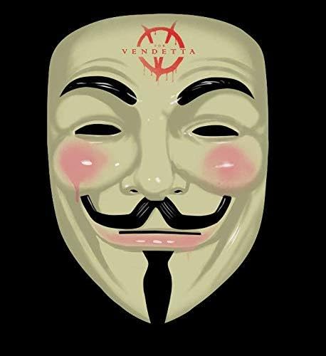Máscara V for Vendetta transpirable con sujeción cómoda que no daña la piel para cosplay