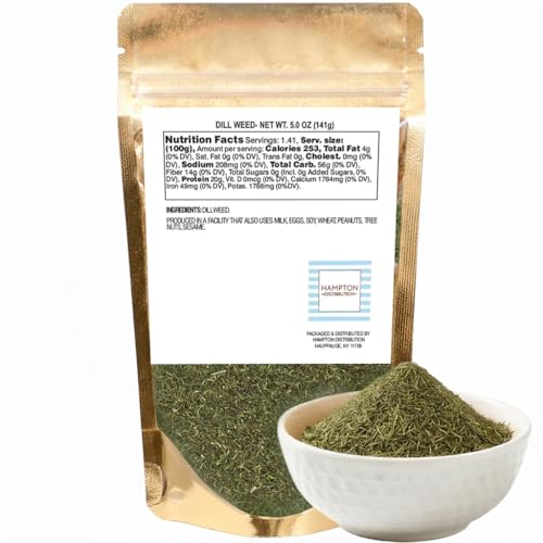 Dill Weed, 5 Ounce Resealable Bag, Hampton Distribution