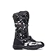 TCX - Comp Kid, Kinder-Motocross-Stiefel, Obermaterial aus Mikrofaser, 3-Schnallen-Polyurethan-Verschluss mit Mikrometrischer Verstellung und Klettverschluss, Schwarz/Weiß