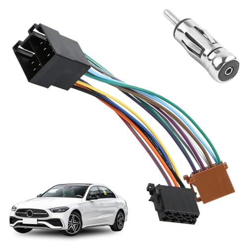 Menibeuty - Menibeuty Adaptateur Autoradio ISO Set, Din Fixation 15+30 Enfichable Radio Adapter Prise, Adaptateurs ISO Autoradio pour 106 206 306 307 405 406 607, Stéréo Adaptateur Radio Voiture de Remplacement