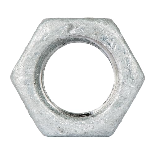 Image of 3 /8 inch-16 (100 Pack) Galvanized Grade 2 Hex Nuts, Coarse Thread, Hot Dip Galvanized, Industrial /Commercial Grade ASME B18.2.2 by Makers Bolt