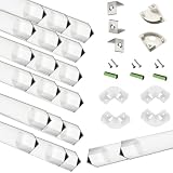 THMOOTHER 20-Pack 3.3FT 1Meter V Shape LED Strip Aluminum Channel Diffuser System, Extruded Alu Trac