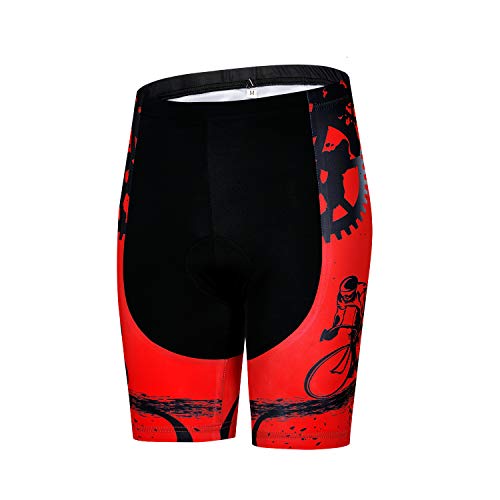 Weimostar Women's Bike Shorts for Cycling with 3D Gel Padded Women Cycling Shorts Lady MTB Sportswear Red Gear Size S