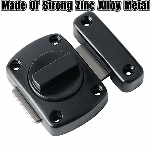 Alise Gate Latch Slide Bolt Latches Lock,Safety Double Sided Gate Hardware,Ms220E-B Black #TOP1