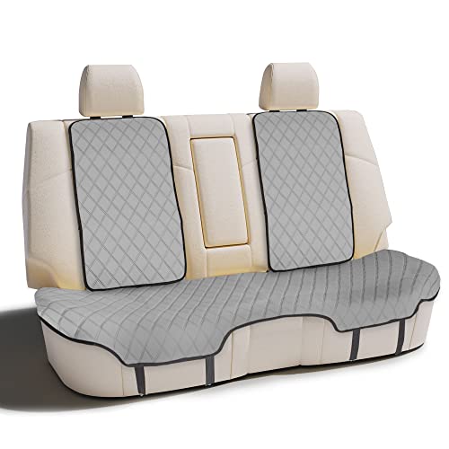 Fh Group Car Seat Cushion Rear Set Gray Neosupreme Automotive Seat Cushions - Universal Fit, Rear Car Seat Cushion, Car Seat Cushions With Non-Slip Silicone Backing For Suv, Sedan, Van #TOP14