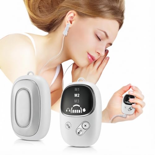 Sleep Aid Device Low-Frequency Pulse Microcurrent for Insomnia Relief, it uses microcurrents to regulate brainwaves for faster sleep onset and improved sleep quality—drug-free, safe, and non-invasive.