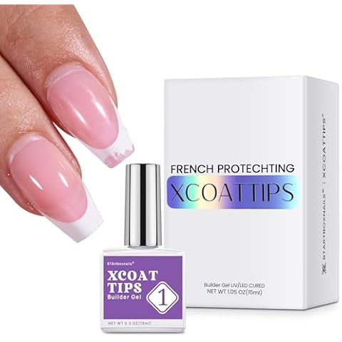 BTArtboxnails XCOATTIPS Protecting Builder Gel for Nails, No Chipping for Salon Effect 30+Days Long-lasting 15ml Cover