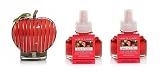 Yankee Candle Bronze Wire Apple with NightLight Scentplug Diffuser with (2) Macintosh Fragrance Elec