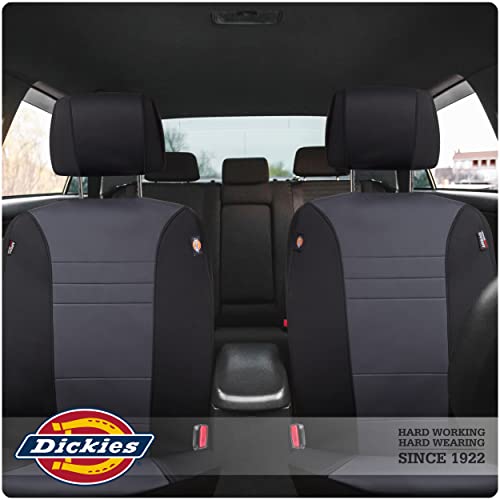 Dickies 2-Piece Aquablock Seat Covers, Water-Resistant Seat Covers for Cars, Trucks, SUVs — Black/Gray - image 8