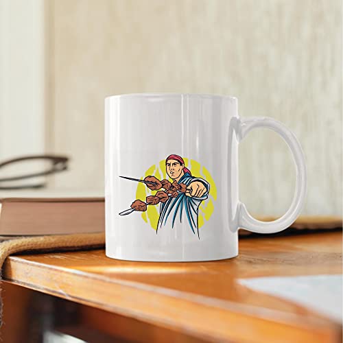 Unique Gift Idea For Men Kebab Skewers For Bbq Lovers 11Oz 15Oz White Coffee Mug #TOP2