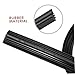 GLEAVI 2pcs Auto Car Rubber Windscreen Wiper Strips 24'' 26'' Easy Replacement Long-lasting