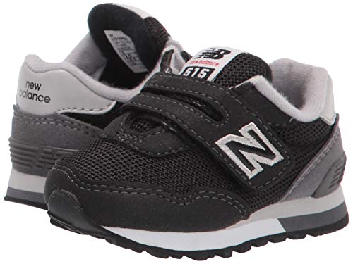 New Balance Unisex Child 515 V1 Hook And Loop Sneaker, Black/Castlerock, 6 Toddler Us #TOP6