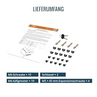Tecmojo 19 Zoll 12HE 450mm Tief Netzwerk-Schrank, Wand-Serverschrank, 19" IT-Netzwerk-Rack-Gehäuse, abschließbare Tür und Seitenwände, Glastür, Flachverpackung, Weiß – Ansicht 5