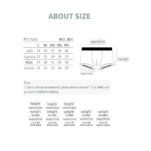 Lemooner Herren Unterhosen Atmungsaktiv -Komfort Herren Unterhose 8er Stück 4XL