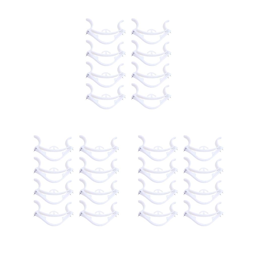 Leisurealeaneag 3 Set 8 Pieces Utility Hooks Multi Purpose Wall Elastic Hook for Bunting Home Decor