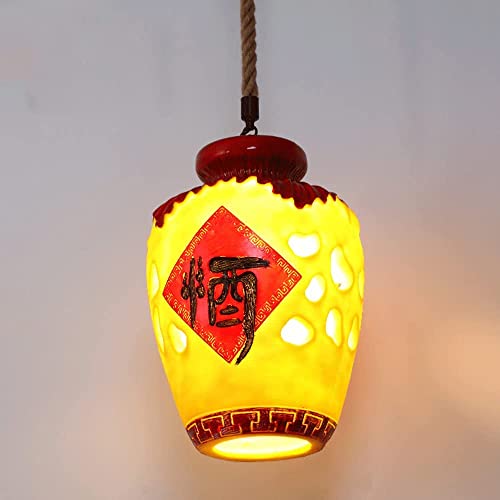 Lustre tonneau de vin vintage suspension E27 pour donner du caractère à une pièce fade