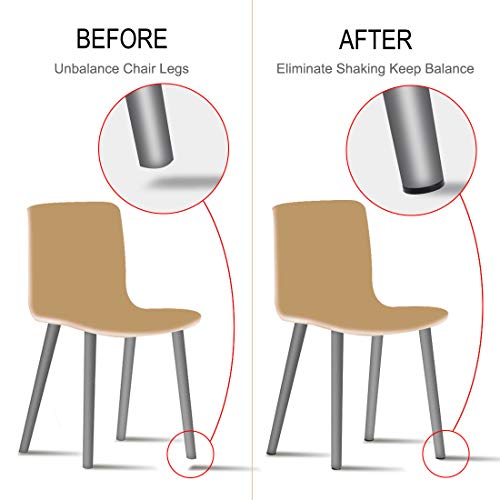 Niveladores ajustables M8 x 17 mm con protector de suelo para patas de mesa 6