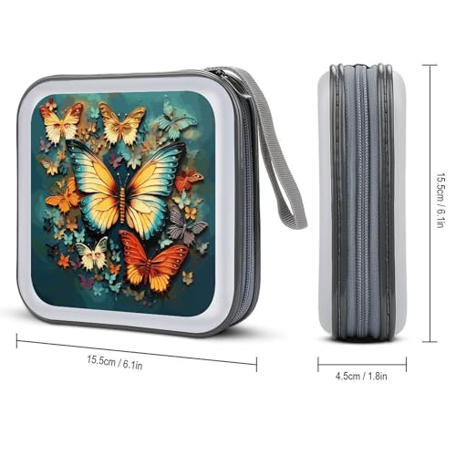 Étui pour 40 CD et DVD rigide portable format One Size pour voiture - 2